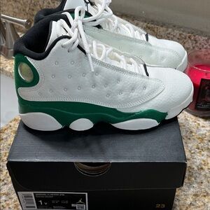 Jordan Kids Sneakers in White and Green